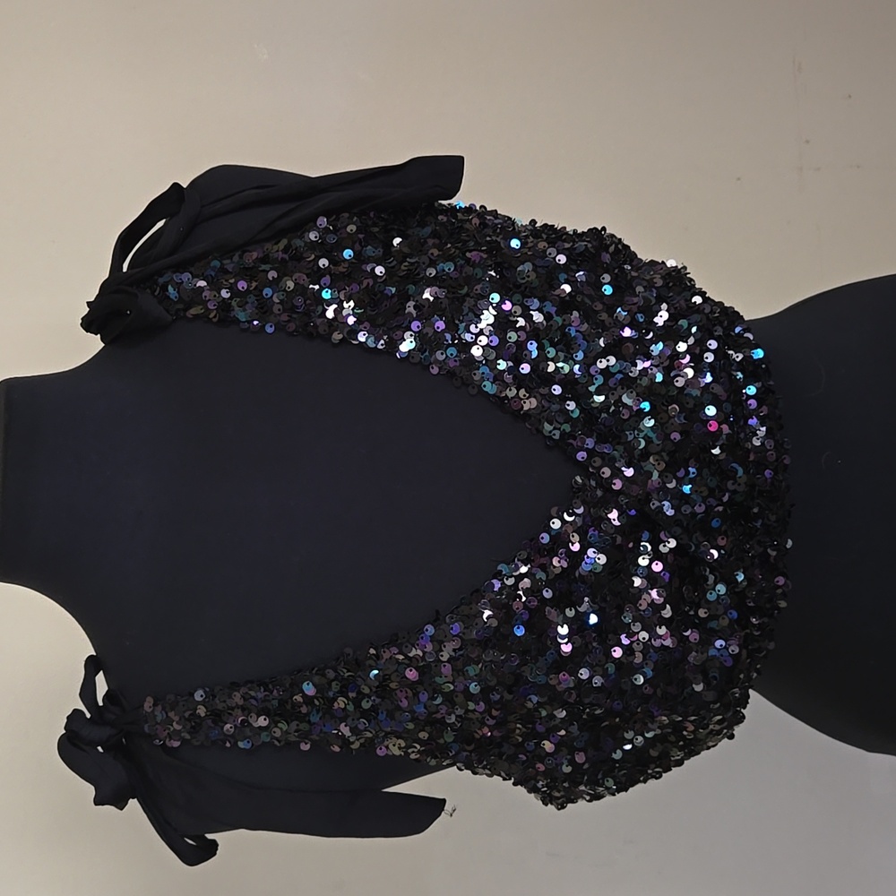 Intimatley Free People BIG NIGHT Tie Shoulder Crop Top - Picture 4 of 7
